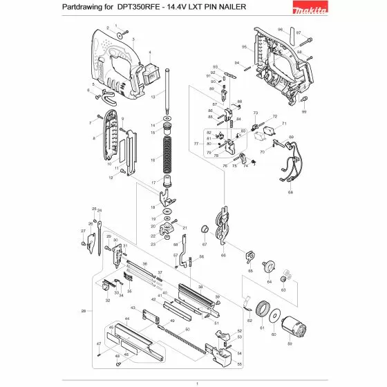 Makita DPT350 LED CIRCUIT BPT350 631704-9 Spare Part