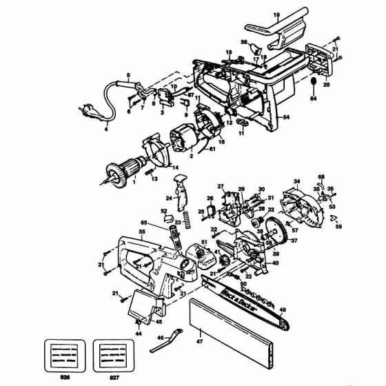 Black & Decker CS35  Discontinued 000000-00 Spare Part Type: 1