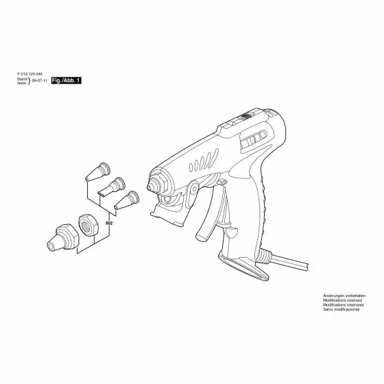 Dremel 1200 Spare Parts List Type: F 013 120 051