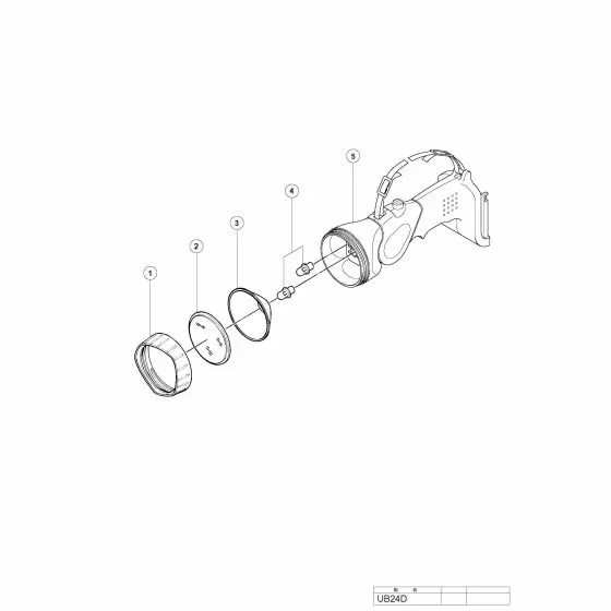 Hitachi UB24D Spare Parts List