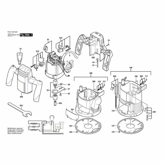 Skil 1825 Spare Parts List Type: 2 610 915 610 120V ---