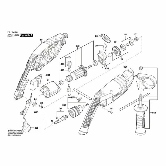 Skil 6060 Spare Parts List Type: F 012 606 003 220V AR