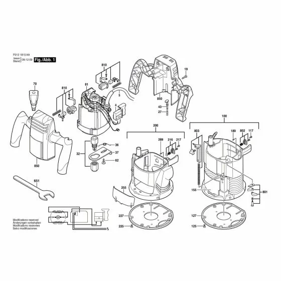 Skil 1815 Spare Parts List Type: 2 610 917 492 120V ---