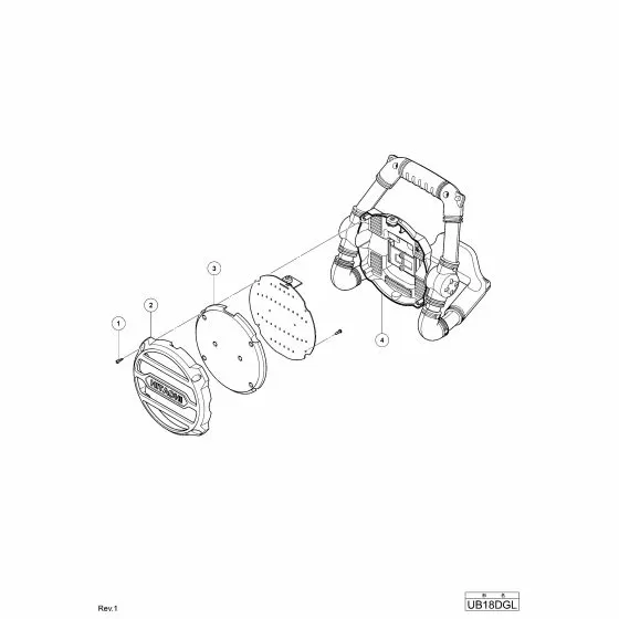 Hitachi UB18DGL Spare Parts List