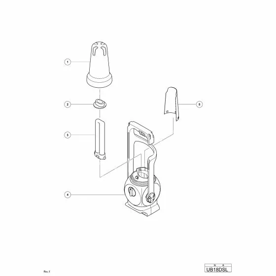 Hitachi UB18DSL Spare Parts List