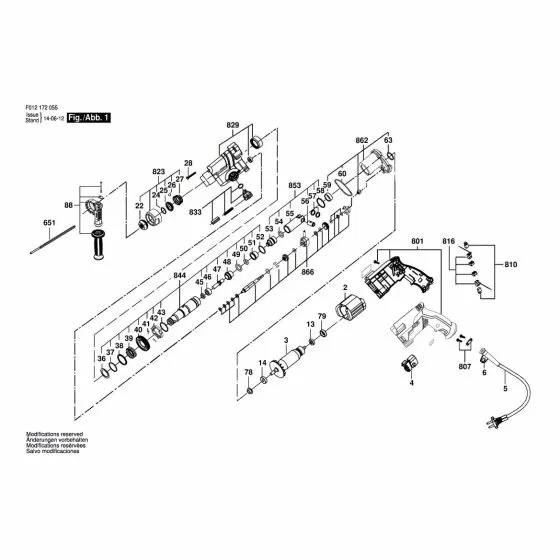 Skil 1720 Spare Parts List Type: F 012 172 056 230V T