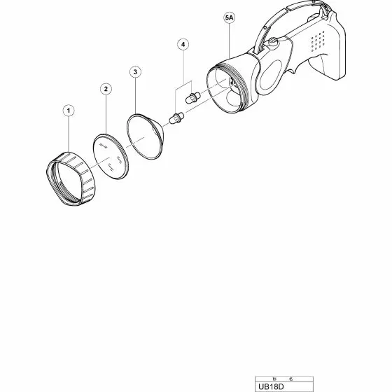 Hitachi UB18D Spare Parts List