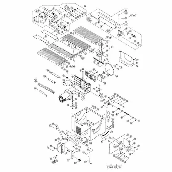 Hitachi C10RA Spare Parts List