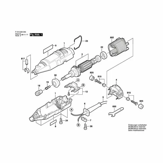 Dremel 200 bare Nameplate 2 610 007 085 Spare Part Type: F 013 020 046