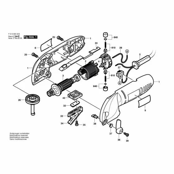 Dremel 6000 Spare Parts List Type: F 013 600 002