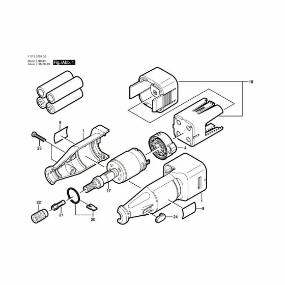 Dremel 751 Spare Parts List Type: F 013 075 132