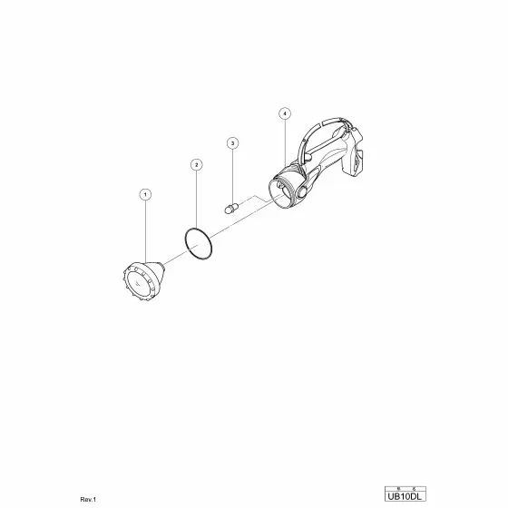 Hitachi UB10DL Spare Parts List