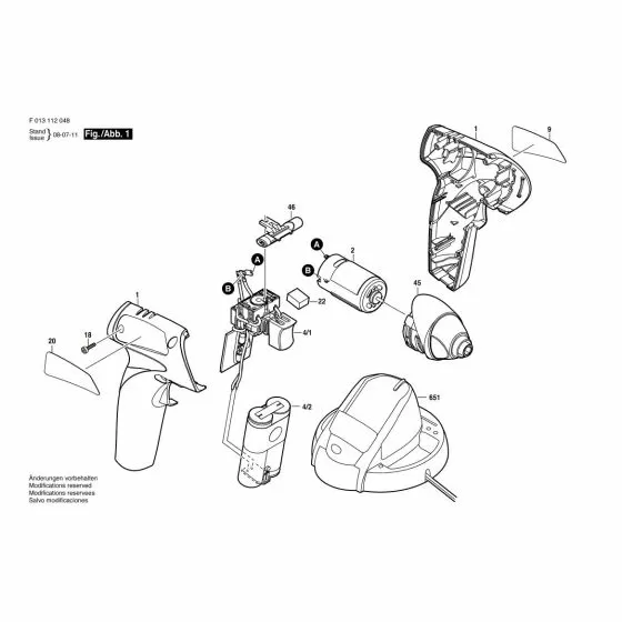 Dremel 1120 Spare Parts List Type: F 013 112 045