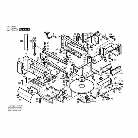 Dremel 1695 Spare Parts List Type: F 013 169 500