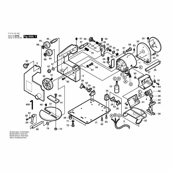 Dremel 1731 Cover 2 615 296 364 Spare Part Type: F 013 173 100