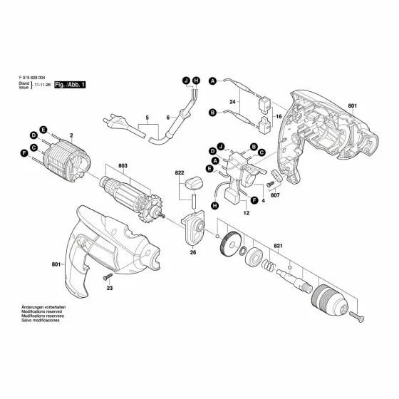 Skil 6280 Spare Parts List Type: F 015 628 004 230V EU