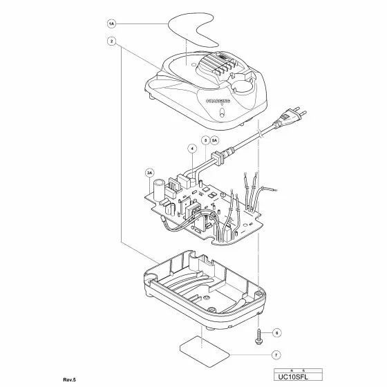 Hitachi UC10SFL Spare Parts List