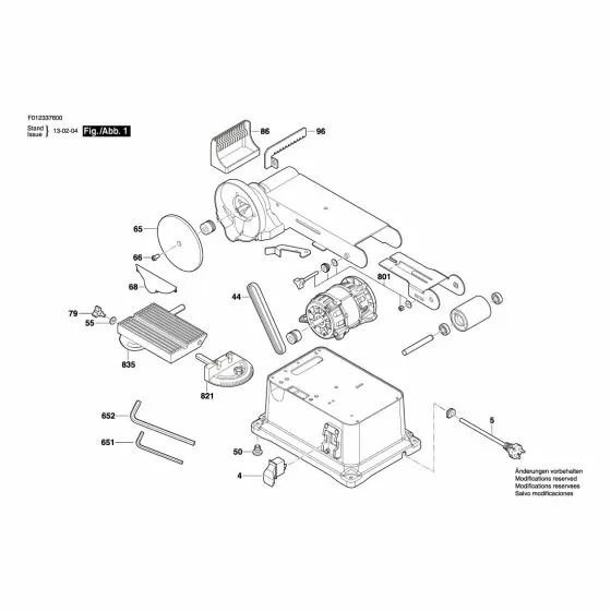 Skil 3376 Spare Parts List Type: F 012 337 600 120V USA