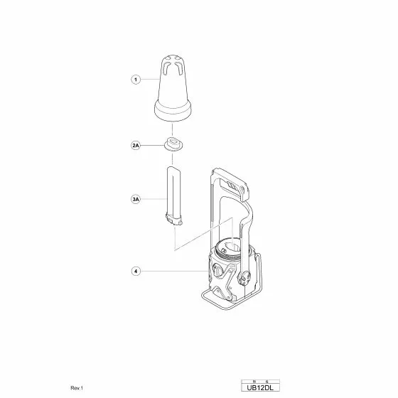 Hitachi UB12DL Spare Parts List