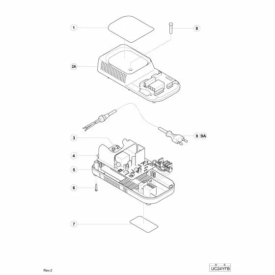 Hitachi UC24YFB Spare Parts List