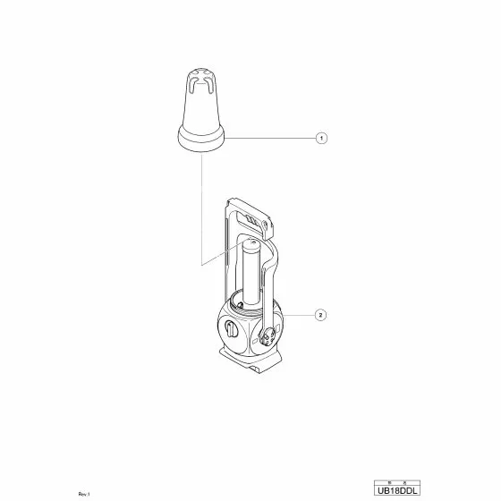 Hitachi UB18DDL Spare Parts List