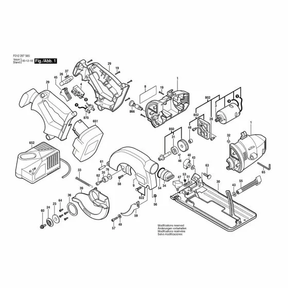 Skil 2975 Spare Parts List Type: F 012 297 565 18V EU