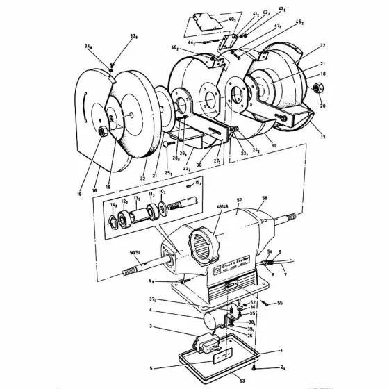 Black & Decker P7510 Spare Parts List Type: 1