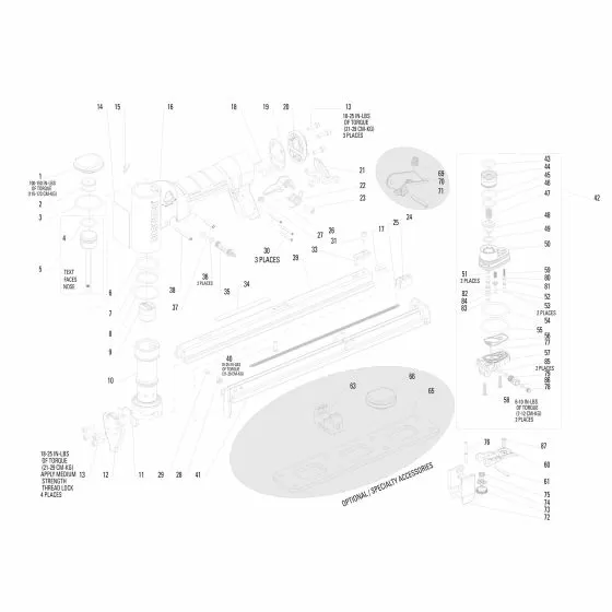 Bostitch 21680B-ALM-E Spare Parts List