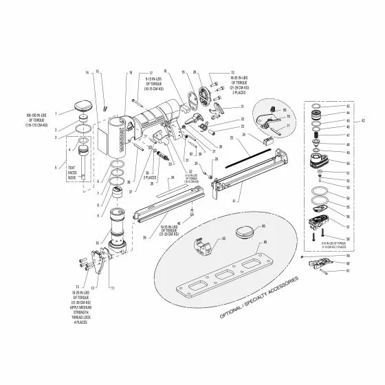 Bostitch 21684B-E Spare Parts List