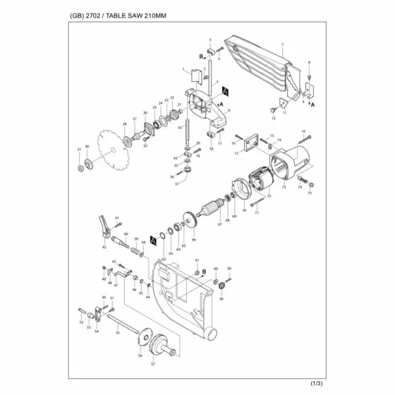 Buy A Makita 2702 PT SCREW 4X18 UH4570/55/65/55 265995-6 Spare Part and Fix Your Table Saw Today