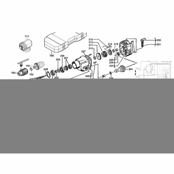 Milwaukee DD2-160XE 110V SCREW D 912 M 4X70 8G 4931614685 Spare Part Exploded Diagram