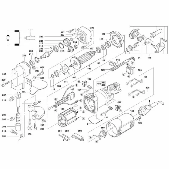 Milwaukee S2,5 Spare Parts List