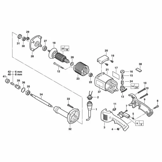 Milwaukee DG14-50Q Spare Parts List