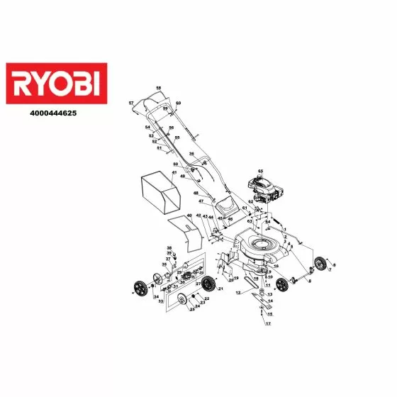 Ryobi RLM4614 COVER 5131035811 Spare Part Type: 513300550