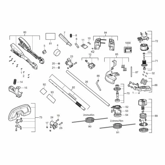 Buy A Milwaukee M18 BLLT Spare part or Replacement part for Your Line Trimmer and Fix Your Machine Today