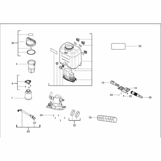 Buy A Milwaukee M18 BPFP-WST STRAINER  4931472007 Spare Part Serial 4000469945