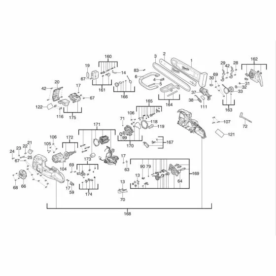 Buy A Milwaukee M18 F2CHS50  Spare part or Replacement part for Your Chainsaw and Fix Your Machine Today