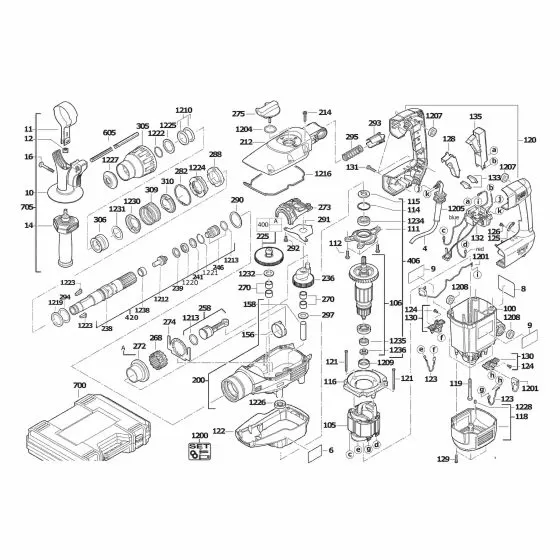 Buy A AEG KH7E  Spare part or Replacement part for Your SDS-M Combi Hammer and Fix Your Machine Today