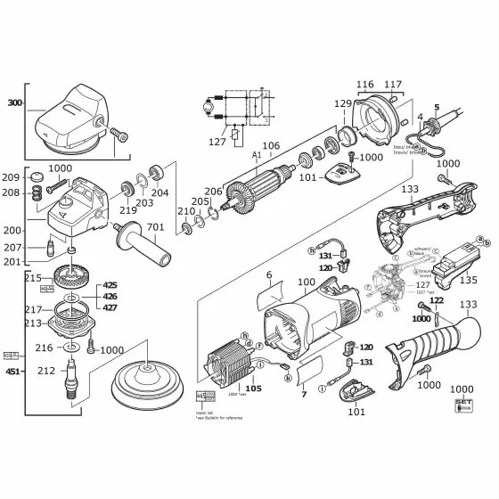 AEG PE150 AIR DEFLECTOR RING  4931378135 Spare Part Serial No: 4000455216