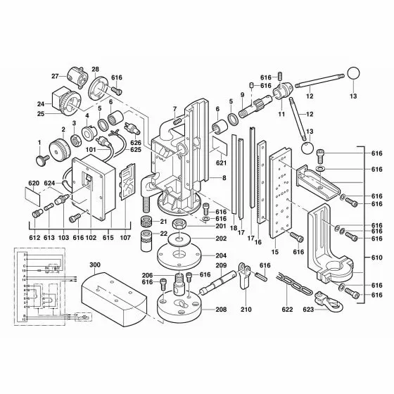 Buy A Milwaukee DDH32RP Spare part or Replacement part for Your Magnetic Drill Stand and Fix Your Machine Today