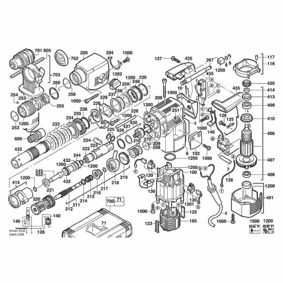 Buy A AEG PN3500X  Spare part or Replacement part for Your SDS Hammer and Fix Your Machine Today