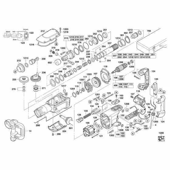 Milwaukee K900K Spare Parts List