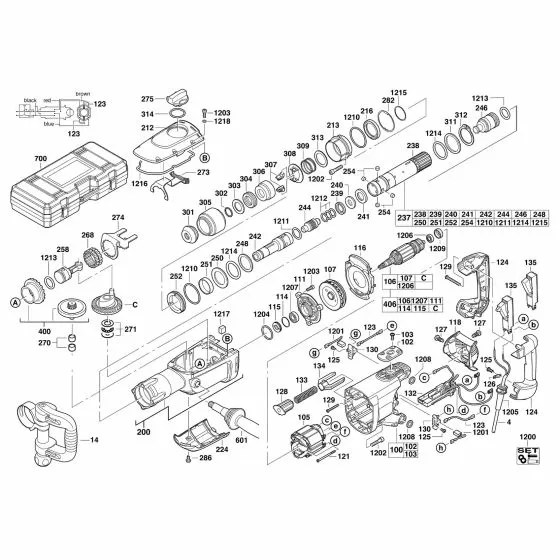 Milwaukee 5339-20 Spare Parts List