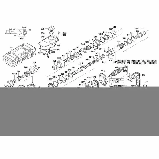 Milwaukee K950S BEARING END PLATE 4931426434 Spare Part