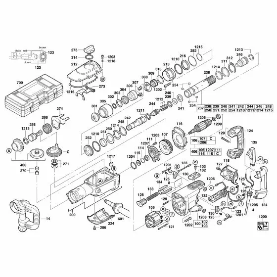 Milwaukee K900S Spare Parts