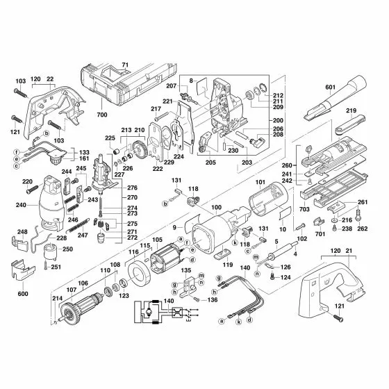 Milwaukee BSPE110X Spare Parts List