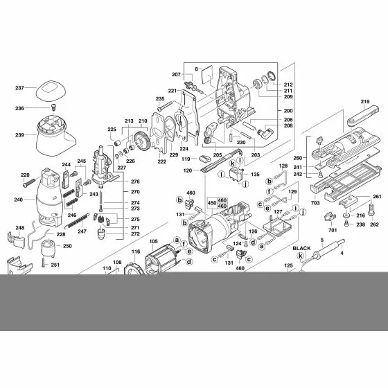 Milwaukee 6276-9 INDEXING BOLT 4931381103 Spare Part