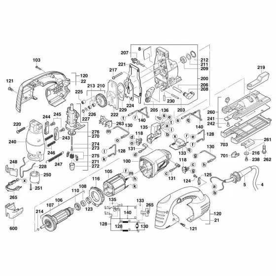 Milwaukee 6268-9 Spare Parts List