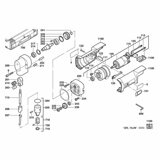 Milwaukee PN14.4POWER PLUS Spare Parts List