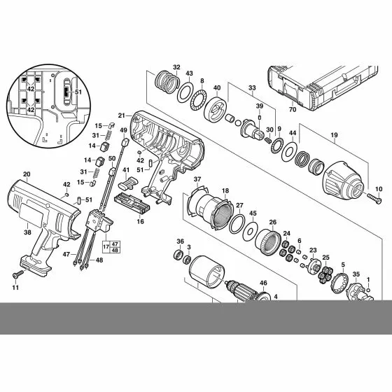 Milwaukee PIW18 Spare Parts List